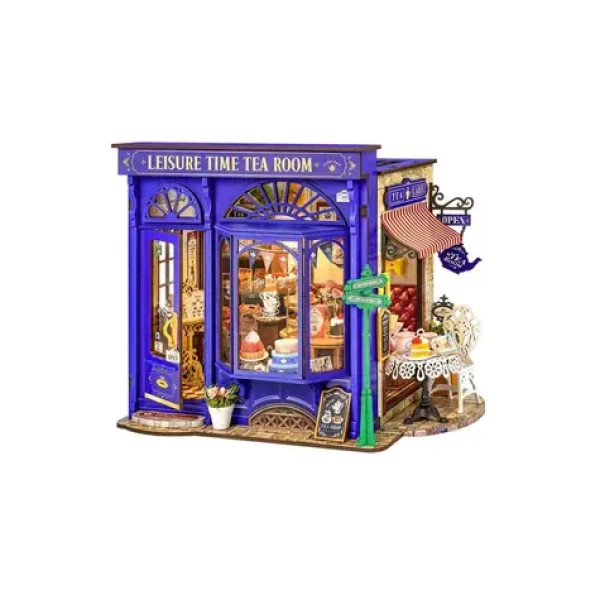 Robotime miniatúra domčeka Čajovňa pre chvíle pohody