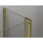 MEXEN/S - Mist Duo sprchovací kút dvere krídlové 115 x 75, transparent, zlato 8A4-115-075-50-00