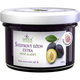 Slivkový džem extra málo sladký 220 g - Grešík - Grešík