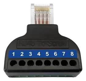 Wantec Splitter 2wIP čierna / Rozbočovač / pre 4 vedenia / kompatibilný s 5627 (5629)