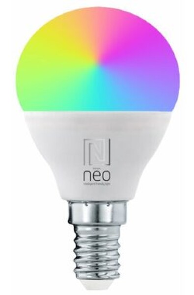 IMMAX NEO LITE SMART LED žiarovka E14 6W RGB+CCT farebná a biela / stmievateľná / Wi-Fi / P45 / TUYA (07745L)