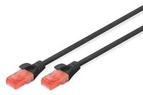 Digitus černá / Patch kabel / Cat6 U/UTP / LSZH / RJ45-RJ45 / 5 m (DK-1617-050/BL)