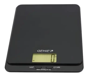 GENIE DLS 5 čierna / Kuchynská váha / do 5 kg / LCD displej / tlačidlové ovládanie (11836)