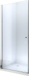 MEXEN - Pretoria sprchové dvere krídlové 90, transparent, chróm sa stenovým profilom 852-090-000-01-00