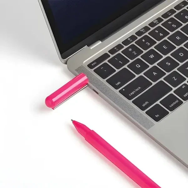 Lexon C-Pen LS101PF ružová / Propiska s flash diskom / USB-C / 32GB / nerezová oceľ (LS101PF)