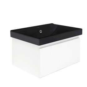 Kúpeľňová skrinka s umývadlom SAT Evolution 58x30x45 cm biela mat SATEVO60WMU1MB SATEVO60WMU1MB