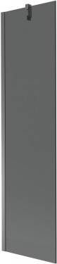 MEXEN/S - Next vaňová zástena FIX 50 x 150, grafit, grafit metal 895-050-000-00-40-95