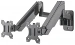 Manhattan nástenný držiak pre 2 monitory čierna / Držiak / 17-32" / VESA 75x75-100x100 / nosnosť 8 kg (461627)
