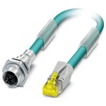 Phoenix Contact 1417828 RJ45 sieťové káble, prepojovacie káble CAT 6A 0.5 m 10 ks; 1417828