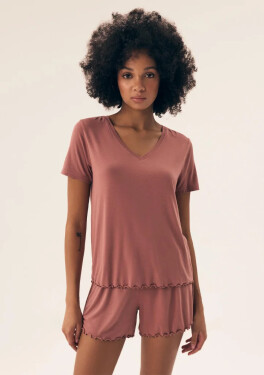 Dámske pyžamo Henderson 43022 XL Starorůžová1