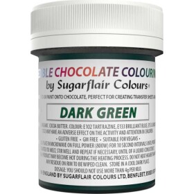 Čokoládová barva dark green 35 g - Sugarflair - Sugarflair