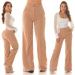 Sexy Koucla Highwaist Wide Leg Pants white L