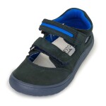 Chlapčenské sandále Barefoot PADY DENIM, protéza, tmavomodré - 21