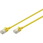 Digitus DK-1632-A-020S-Y RJ45 sieťové káble, prepojovacie káble CAT 6A F/FTP 2 m žltá farebne odlíšený, tienený, točený drôt, s priechodkou chrániacou proti; DK-1632-A-020S-Y