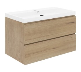 Kúpeľňová skrinka s umývadlom SAT B-Way 99x50x45 cm dub mat BWAY2100OAKU4 BWAY2100OAKU4