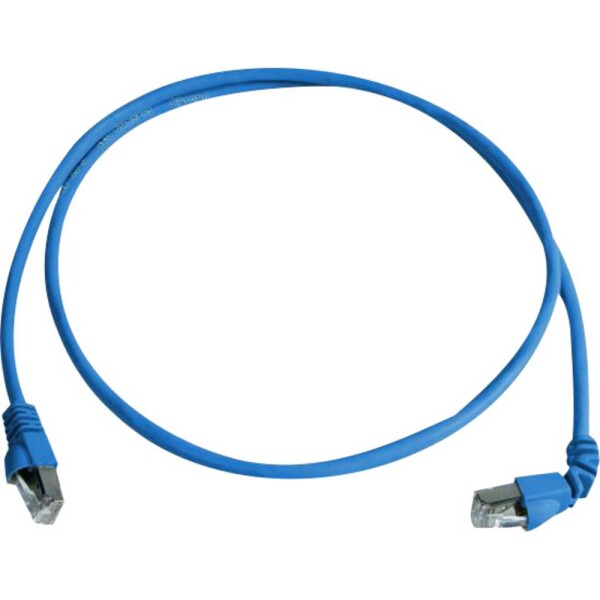 Telegärtner 100008291 RJ45 sieťové káble, prepojovacie káble CAT 6A S/FTP 2.00 m modrá samozhášavý, bez halogénov 1 ks; 100008291
