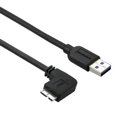 StarTech USB-A - Micro-USB B slim kábel čierna / Kábel / USB 3.0 / 5 Gbit/s / 1 m (USB3AU1MLS)