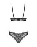 Dámsky zvodný set Perisia 2-PCS Set Black - Obsessive M/L
