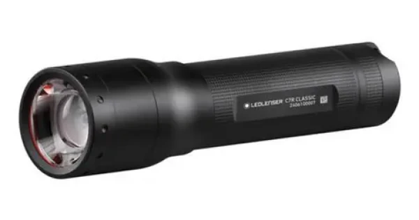 Ledlenser C7R Classic čierna / Ručné svietidlo / 1000 lm / dosvit 210 m / IP54 / nabíjacie batérie (503150)