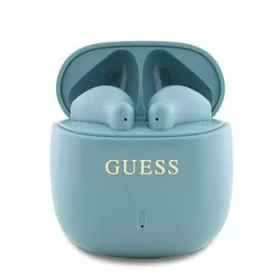Guess Printed Classic Logo TWS Bezdrôtové Slúchadlá Turquoise (57983122045)