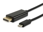 Equip USB-C - DisplayPort čierna / Adaptér / 4K / 1,8 m (133467)