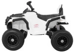 Mamido Elektrická štvorkolka ATV nafukovacie kolesá biela