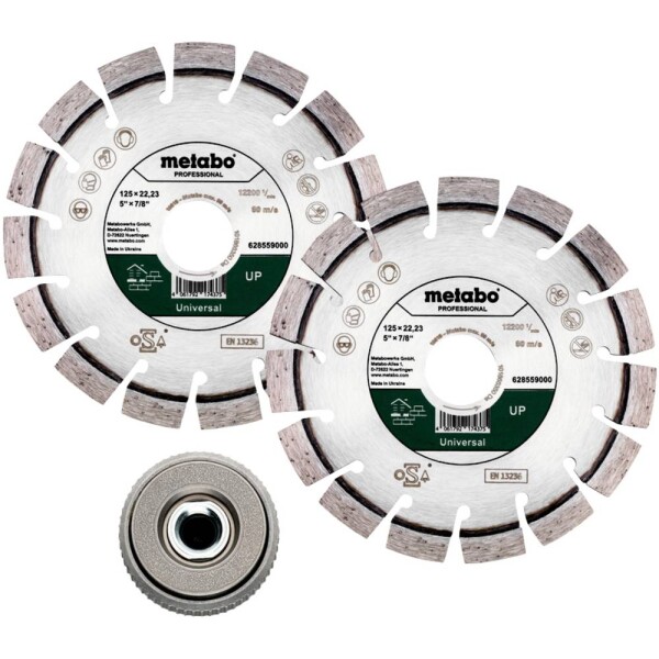 Metabo 628582000 diamantový rezný kotúč Priemer 125 mm Ø otvoru 22.23 mm 1 ks; 628582000