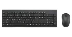 Kensington KM150 EQ čierna / Bezdrôtový set klávesnice a myši / DE layout / 2.4 GHz / membrána / AES 128-bit (K75562DE)