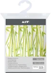 MSV BAMBUS sprchový záves motív bambusy biely / 180 x 200 cm / polyester