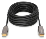 Digitus HDMI AOC Hybrid čierna / Kábel HDMI / UHD 8K/60Hz / 48 Gbps / HDMI 2.1 / 20 m (AK-330126-200-S)