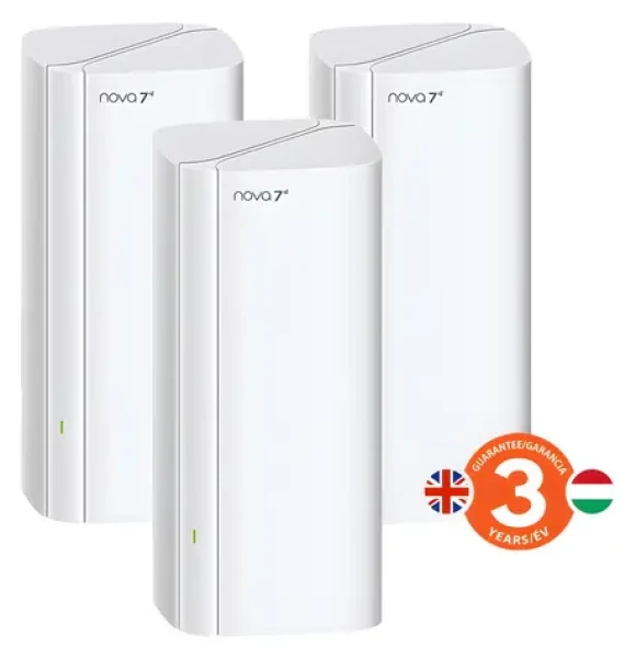 Tenda Nova ME3 Pre 3 ks / Mesh systém / WiFi 7 / BE3600 / 9x GLAN / GWAN / WPA3 / VPN server (75012058)