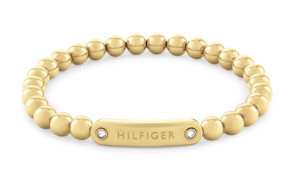 Tommy Hilfiger Pozlátený korálkový náramok pre ženy Metal Beads 2780935