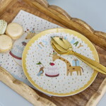 Bloomingville Keramický tanier Celebrate Yellow Ø 16 cm