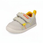 Chlapčenské barefoot plátené tenisky LONA BASICA BEIGE Y AMARILLO Biomecanisc 262190-C891 - 23