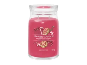 Yankee Candle Signature Peppermint Pinwheels 567g - sviečka veľká 2 knôty / doba horenia: až 90h (5038581141602)