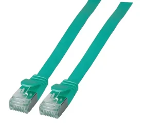 EFB U/FTP Cat6a plochý 2 m zelená / Patch kabel / RJ45-RJ45 / 10 Gbit/s (K5545GN.2)