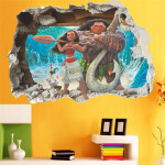 Veselá Stena Samolepka Odvážna Vaiana Veľkosť: 70 x 50 cm