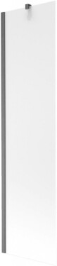 MEXEN/S - Next vaňová zástena FIX 50 x 150, dekor, grafit kartáčovaná 895-050-000-00-30-66