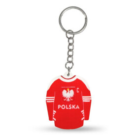 Prívesok na kľúče s hokejovým dresom Poľsko (Away) SREBBREKH-PL NEPLATÍ