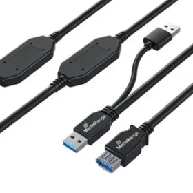 MediaRange MRCS244 čierna / Aktívny predlžovací kábel USB 3.0 / 15 m / 5 Gbit/s (MRCS244)