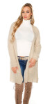 Trendy chunky knit cardigan Einheitsgroesse