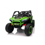 Mamido Mamido Elektrické autíčko Buggy UTV KCK 4x4 zelené 24V | 800W | 50 kg | EVA | LED | 2,4 Ghz | ECO koža