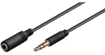 MicroConnect AUX kábel 3,5 mm jack (M) - 3,5 mm jack (M) čierna / 0,5 m (AUDLG05G)