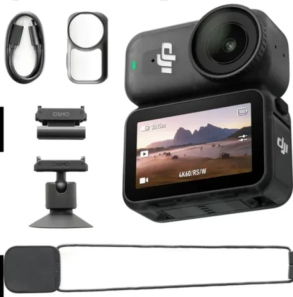 DJI OSMO Nano Standard Combo čierna / Outdoorová kamera / 4K / microSDXC / Wi-Fi / príslušenstvo (CP.OS.00000461.01)