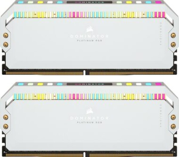 Corsair Dominator Platinum RGB 32GB (2x16GB) 5600MHz biela / DDR5 / PC5-44800 / CL36-36-36-76 / 1.25V / on-die ECC (CMT32GX5M2B5600C36W)