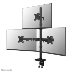 Neomounts DS60-600BL2-1 čierna / Stolný stojan pre 3 monitory / veľkosť 10-32" / VESA 75x75-100x100 / nosnosť 9 kg (DS60-600BL2-1)