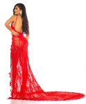 Soo Seductive! open back lace Red Carpet Dress Red Einheitsgroesse