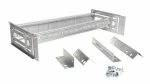 Equip DIN lišta pre 19" rack RAL7035 šedá / Modul DIN lišty / 3U / 485 mm (EZR-DIN-3)