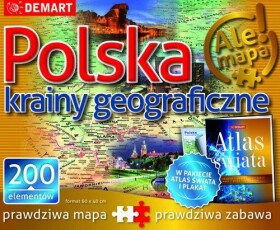 Demart Puzzle: Polske-krainy geograficzne+atlas