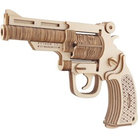 Woodcraft Drevené 3D puzzle Revolver M19